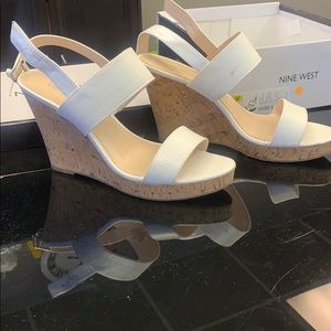 Nine West Lucini white with box size 10